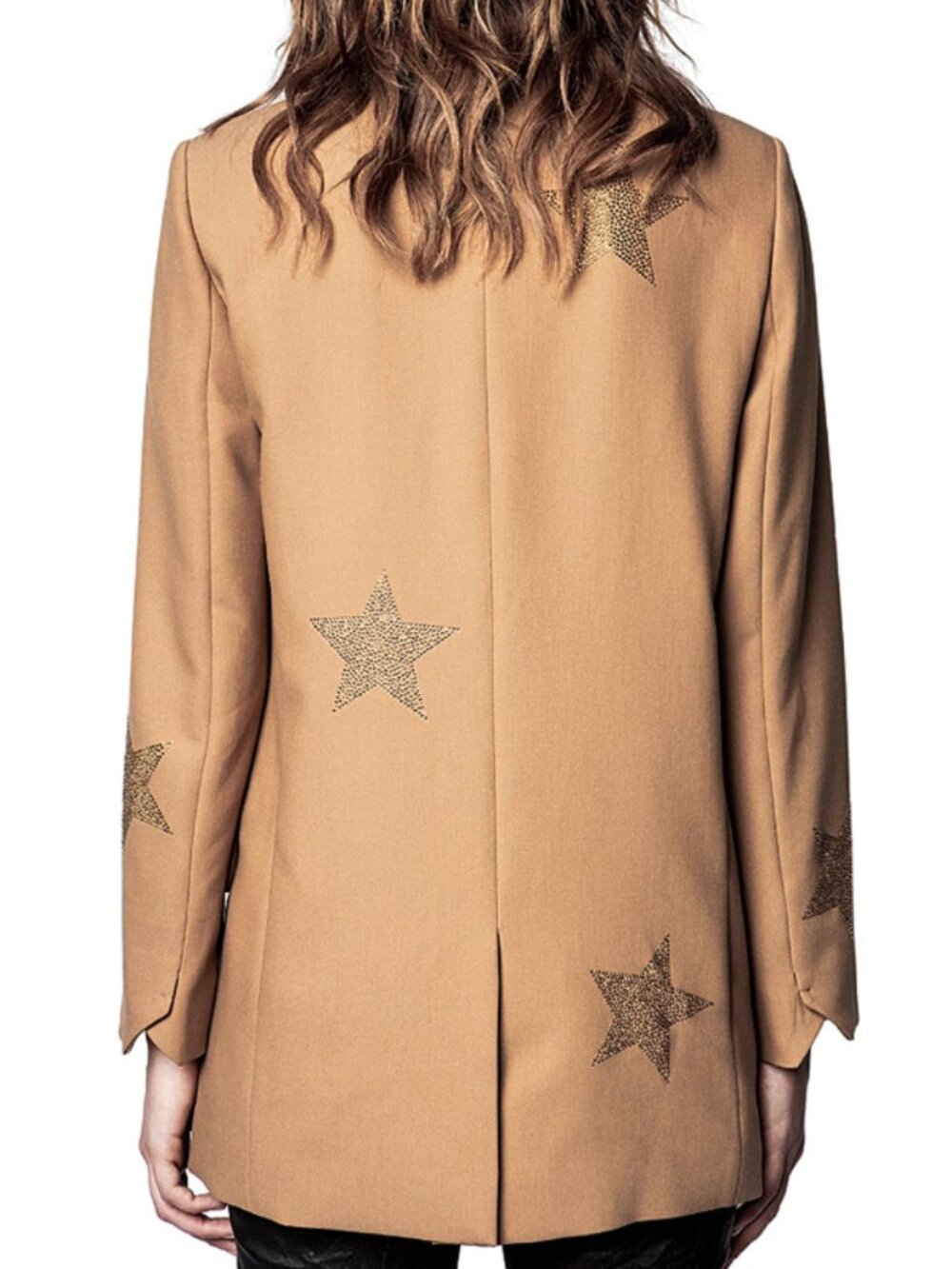 NWT $498 Zadig & Voltaire Viva Etoiles Star Strass Blazer Jacket Size 36 - Picture 3 of 7